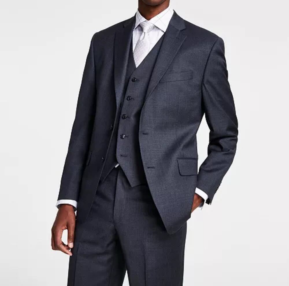 Michael Kors Mens Classic fit Suit Jacket Blazer 40 S Grey
